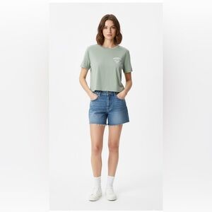 Abercrombie & Fitch Sage Green Crop Top